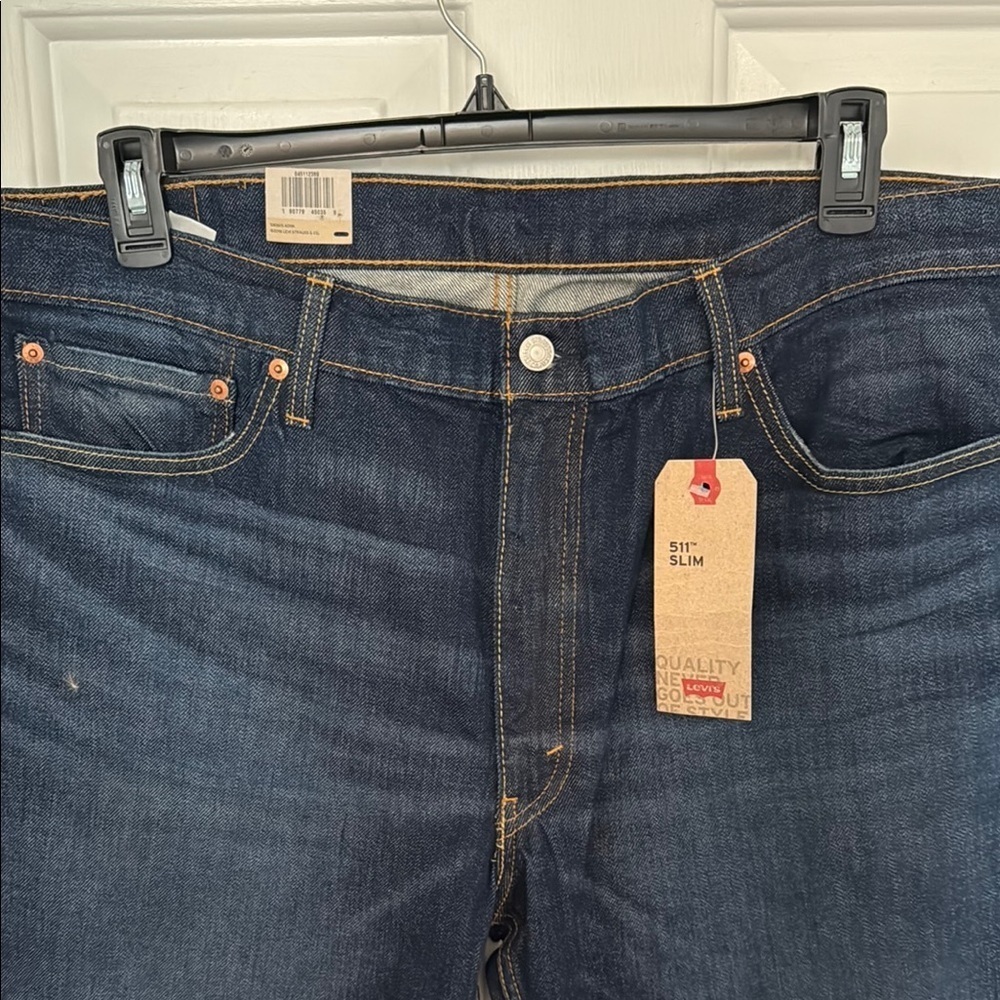 NEW Levi's Men’s  Blue 511 Slim Stretch Jeans, Slim from the Hip to Ankle - Picture 2 of 5